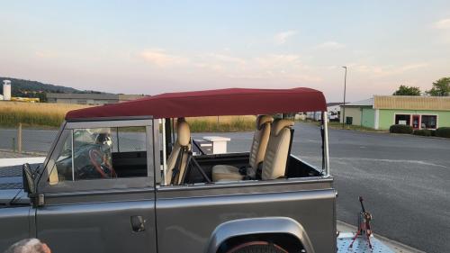 Confection d'une capote sur-mesure LAND-ROVER DEFENDER